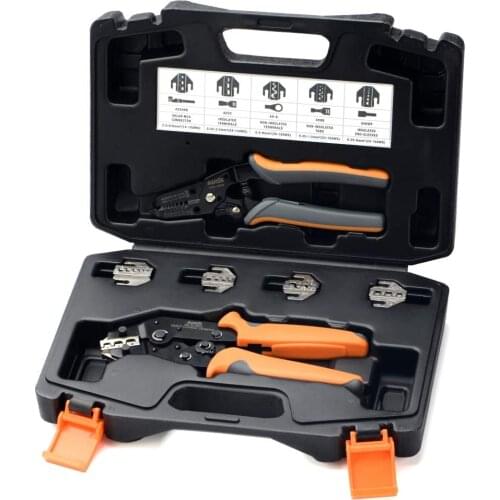 IWISS Crimper Plier Tool Kit for Crimping Open Barrel Terminals,Dupont Connector, End Sleeve Ferrules Automotive Service Kit