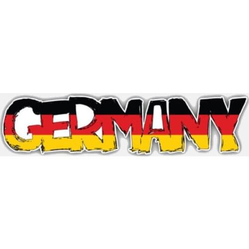 Funny Car Window Motorcycle Helmet Decal Germany Flag Slogan Vinyl Car Decorative Sticker