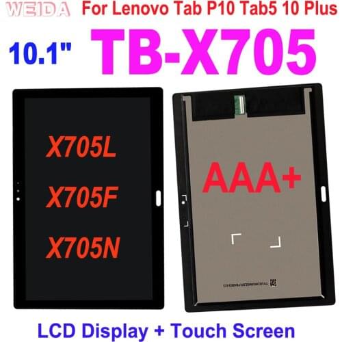 New Original 10.1" LCD For Lenovo Tab P10 Tab5 10 Plus TB-X705 X705L X705F X705N LCD Display Touch Screen Digitizer Assembly