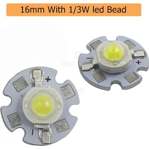 10pcs 1W/3W 16mm PCB with 1/3W led bead,WW/W/CW/R/G/B Pink LED lamp source for bulb, LED DIY lighting bead led light source