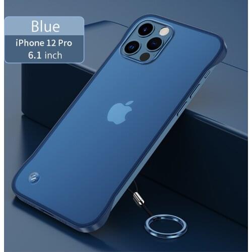 Full Transparent Finger Ring Rope Shockproof Phone Case For iPhone 11 12 Pro X XR XS Max 6 7 8 Plus SE 2020 Hard PC Back Cover