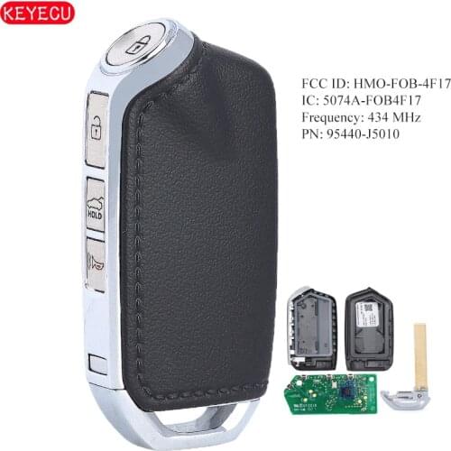 KEYECU Keyless Go OEM Smart Proximity Remote Key 4 Button Fob for KIA Stinger 2019 2020 2021 PN: 95440-J5010 FCCID: TQ8-FOB-4F17