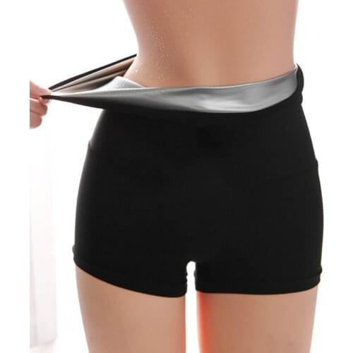Nano Silver Coating Quick Sweat Belly Shorts Women Thin Legs High Waist Fitness Shorts Running Sports Shorts Sweat