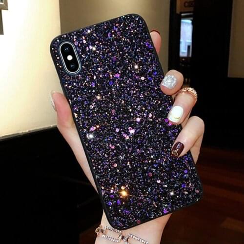 Glitter Sequins Phone Case For Xiaomi Redmi Note 10 Pro Bling TPU Back Cover For Redmi Note 10 Note10