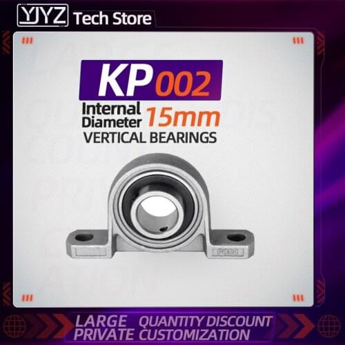 Vertical Bearings KP002 1pc Zinc Alloy Mounted KP002 Zinc Alloy Miniature Bore: 15mm