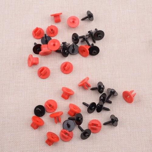 40pcs Undertray Guard Engine Under Cover Grommets & Screws Fixing Clips Car Fit For Ford Focus C-MAX