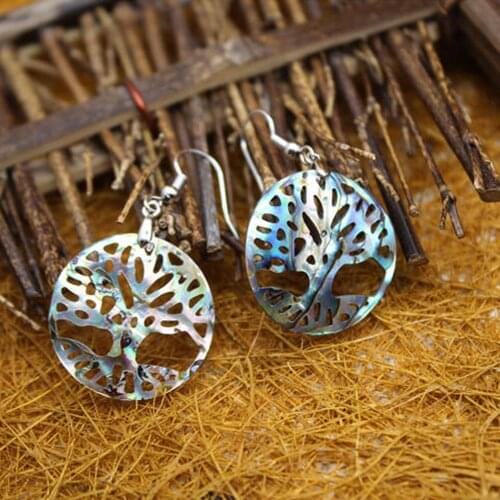 6 Pair Natural Abalone Shell Earring For Women Fashion Earrings Jewellry Female Fashion 2020 Earrings Charm Jewelry Accessories
