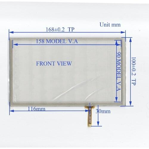 ZhiYuSun 7inch 4 line touch screen panel 168mm*100mm Welding type TouchSensor FreeShipping wdth 100mm length168mm
