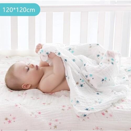 100% Cotton Multifunctional Envelopes For Newborns Receiving Blankets Bedding Infant Cotton Swaddle Towel Muslin Baby Blanket