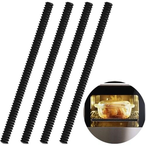 4PCS Oven Rack Covers Heat Resistant Food Grade Heat-Resistant Silicone Oven Shelf Rack Wrist Anti-Scald Guard Protector