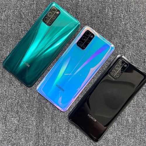 6.5" New For Huawei Honor 30S Back Battery Cover Housing Rear Glass Door Panel Case With Camera Lens CDY-AN90 High Quality