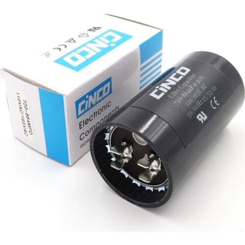 720-864uF CD60 Air Compressor Washing Machine Start Capacitor 110V 125V 165V 720-864 mfd uf mf Compressor 110VAC 125VAC