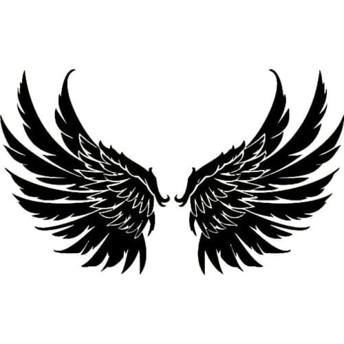 Car Stickers decor Motorcycle Decals Angel Wings Guardian Decorative Accessories Creative Sunscreen Waterproof PVC,20cm*12cm