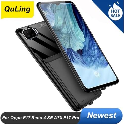 10000 Mah Battery Case For Oppo F17 Reno 4 SE A7X F17 Pro Battery Charger Case Cases Cover Power Bank For Oppo F17 Battery Case