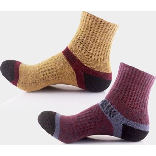David angie High Quality Men Cotton Socks Autumn Winter Thicken Warm Terry Socks Quick-Dry Breathable Male Mountain Sock,1Y56601