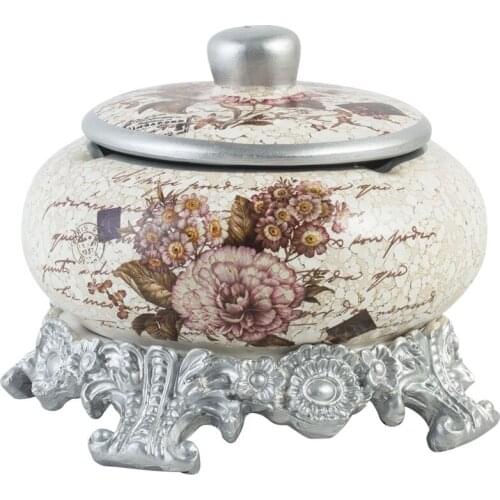 Europe type restoring ancient ways ceramic large-sized furnishing articles with cover the ashtray sitting room tea table