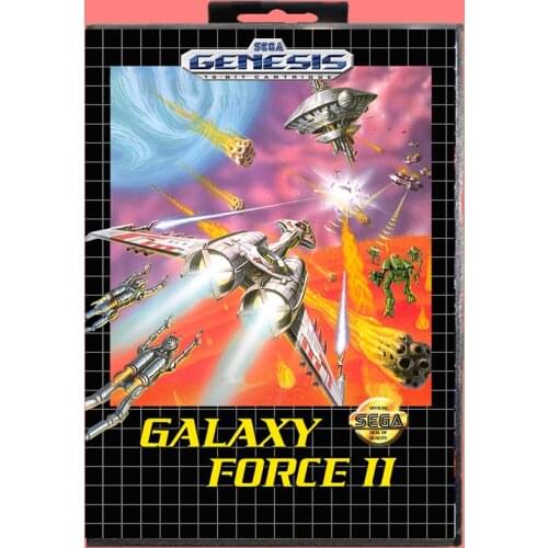 Galax Force 2 16 Bit MD Game card with Retail Box For Sega Genesis & Mega Drive