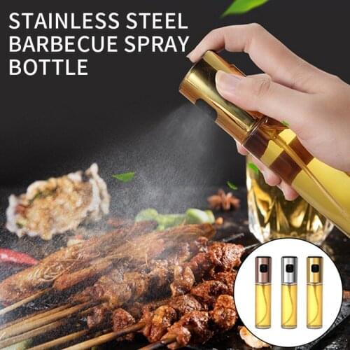 Kitchen Stainless Steel Olive Oil Sprayer Bottle Kitchen Baking Glass Olive Oil Sprayer Kitchen Gadget For Kitchen Convenience
