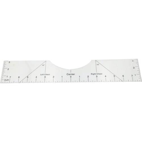 Tshirt Ruler Guide Tool T Shirt Alignment Tool with Cloth Size Chart for T-Shirt
