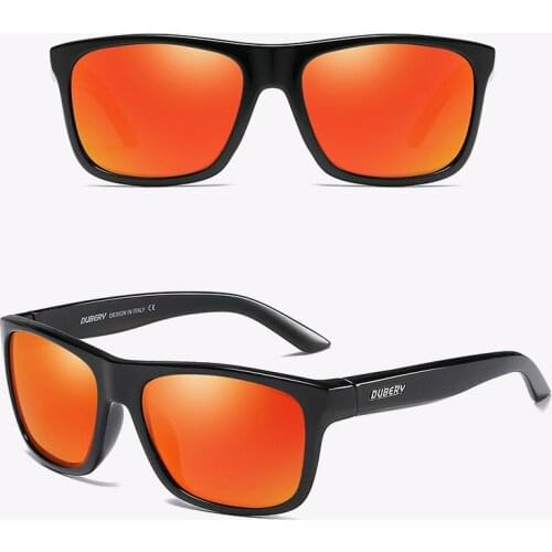 MATIC Vintage Pilot Mirror Square Polarized Sunglasses For Men Women Eyeglasses Anti-Reflective Dubery Original Oculos Sun Glass