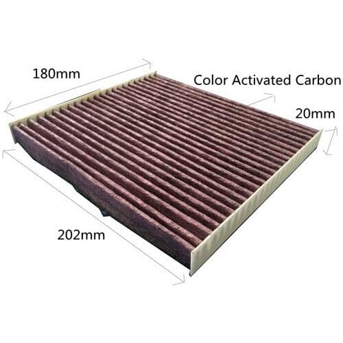Low Price Wholesale Factory Outlet 272772FJ0A Activated Carbon Car Cabin Air Filter for NISSAN 20*180*202mm