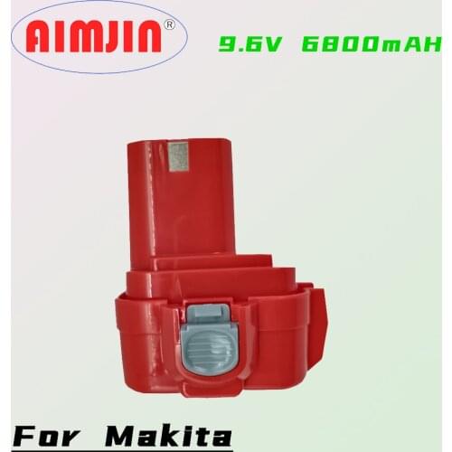 2021 New 9.6V 6800mAh Power Tools Battery for MAKITA 9120 9122 9133 9134 9135 9135A 6222D 6260D L10 193977-7 638344-4-2 9120