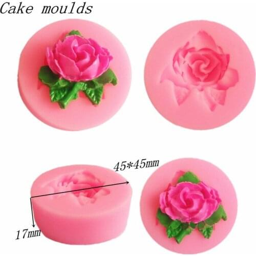 Wholesale Silicone mold K369 Mini Molly Flower shape Clay mold Fondant cake mold Free shipping