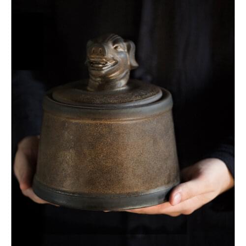 Pet Ashes Cremation Holder Urns Dog Cat Memorial Casket Animal Funeral Keepsake 500g Large Capacity Pig Horse OX Caskets Copper