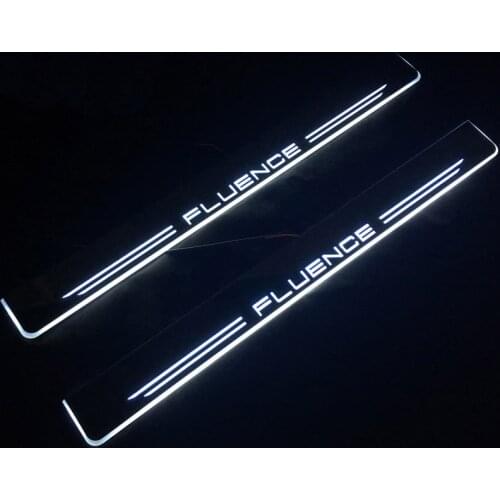 Welcome Pedal Lights For Renault Fluence 2015 -2016 2017 2018 Pedal car Door Sill Pathway Lamps led thresholds scuff plates auto