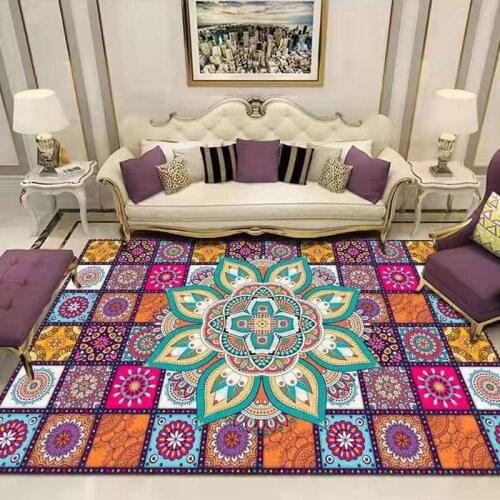 Luxury European Retro Large Carpets Non-slip Persian Mats Bedroom Home Lving Room Coffee Table Sofa Area Rugs Blanket Floor Mat