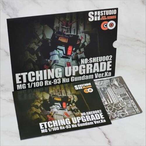 SH STUDIO MG 1/100 KA Version NU Gundam DIY Etching Sheet Metal Detail Tonic