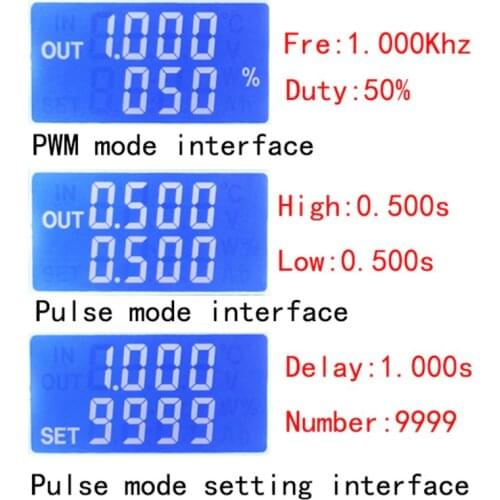 PWM Pulse Generator Frequency Duty Cycle Adjustable Module Square Wave Signal