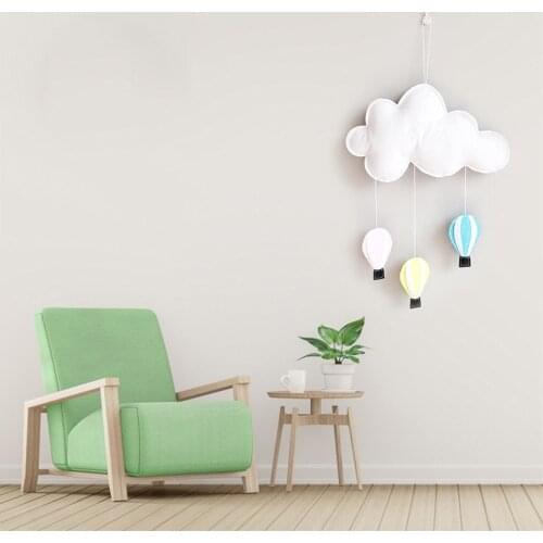 2019 Nordic Wind Felt Childrens Tent Decoration Wall Cloud Hot Air Balloon Pendant Childrens Room Decoration Home Decoration