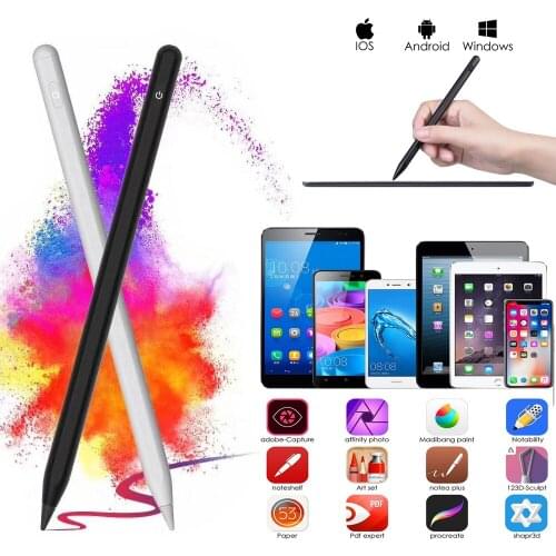 Universal Capacitive Stylus Touch Screen Pen Smart Pen for IOS/Android System Apple iPad Phone Smart Pen Stylus Pencil Touch Pe