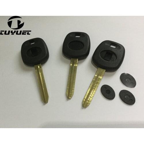 Car Key Blanks Case Fix For Toyota Transponder Key Shell For Camry Highlander Yaris Corolla Reiz With Logo