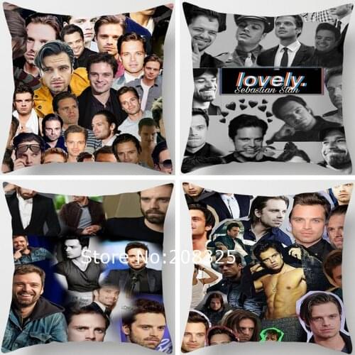 ZENGIA Sebastian Stan Pillow Case Cushion Cover Pillow Cover Decorative Pillows For Sofa Home Decor Pillowcase