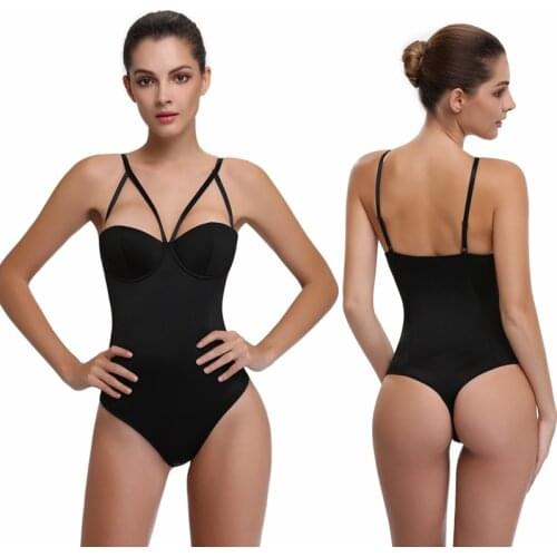 Lady Backless Body Shaper Bra Lingerie Sexy Shapewear Briefs Woman Slim Vest Underwear One Piece Seamless Bodysuit Thong Shapers