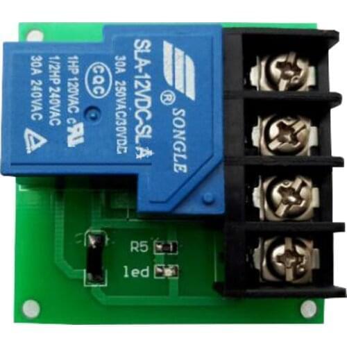 1 way 30A relay module, high power relay control board, single switch relay 5V/12V/24V