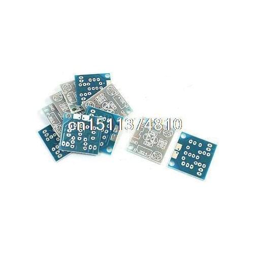 10Pcs 5mm LED Simple Flash Light Simple Circuit Kit PCB Bare Board