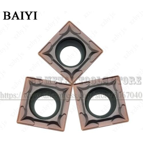 10pcs SCMT09T304 LF6018 SCMT 09T304 Carbide Inserts External Turning Tools CNC Metal cutter Lathe Tool for stainless steel