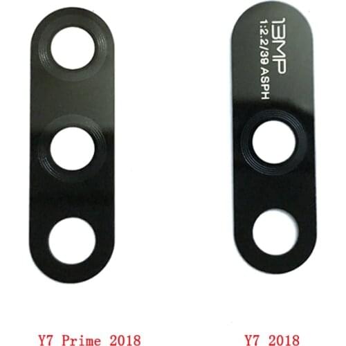 10PCS Camera Glass Lens For Huawei Y7 Prime 2018 Y7 2018 Rear Bcak Camera Glass Cover With Adhesive Sticker Parts