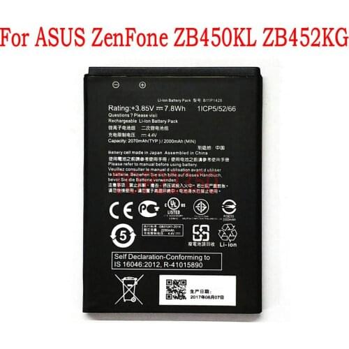 100% NEW Original 2000mAh B11P1428 battery for Asus ZenFone ZB450KL ZB452KG Mobile Phone