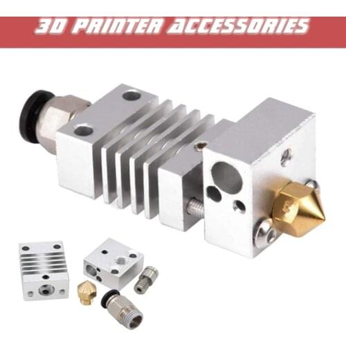 3 D Printer Accessories CR-10 1.75/0.4 mm Nozzle Extruder Titanium Alloy Assembled Extruder Hot End Kits For Ender 3 Replace