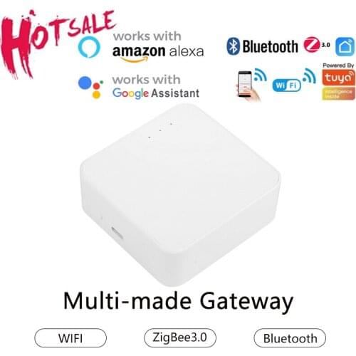 Tuya Multi-mode Gateway WiFi+Bluetooth+Zigbee Hub Wireless Gateway Smart Home APP Remote Control Works With Alexa Google Home
