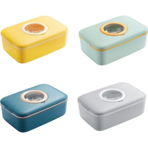 Household Portable Sewing Kits Storage Box Travel DIY Sewing Thread Needle Threader Organizer with Magnifying Glass