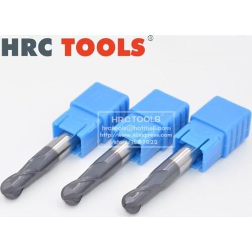 C30-R4x16Hx8Dx150L 2Flute Tungsten Steel Ball Nose CNC Endmills HRC45