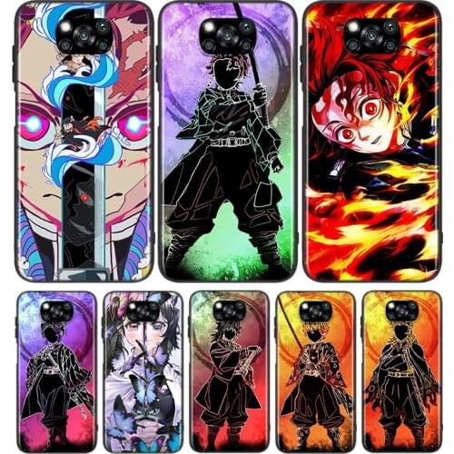 Kimetsu No Yaiba For Xiaomi Poco X3 NFC M2 X2 F2 C3 M3 Pocophone F1 Pro Mi Play Mix 3 A2 A1 6 5 lite Phone Case