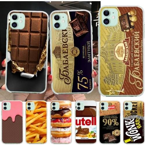 PENGHUWAN Funny Food Dessert Chocolate Beer Unique Design Phone Cover for iPhone 11 pro XS MAX 8 7 6 6S Plus X 5S SE XR cover