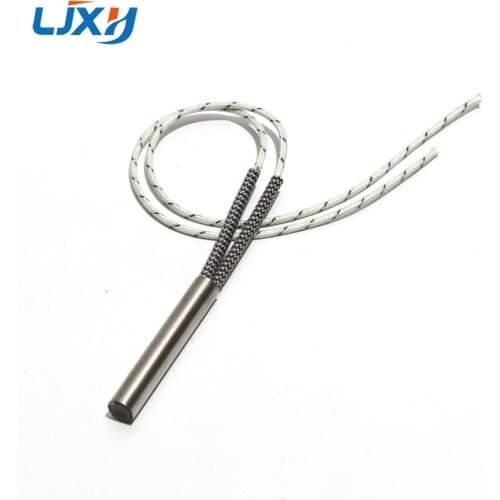 LJXH 2PCS 14mm 65~85mm Cylindrical Electric Heating Pipe Tubular Heater 316SUS Single-End Rod Low Pressure 125/135/145/155/165W