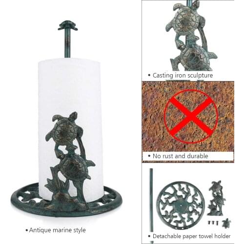 Tooarts paper towel holder elephant figurine Cast Iron Elephant Toilet Paper Holder Animal Figurine home decoration accessories